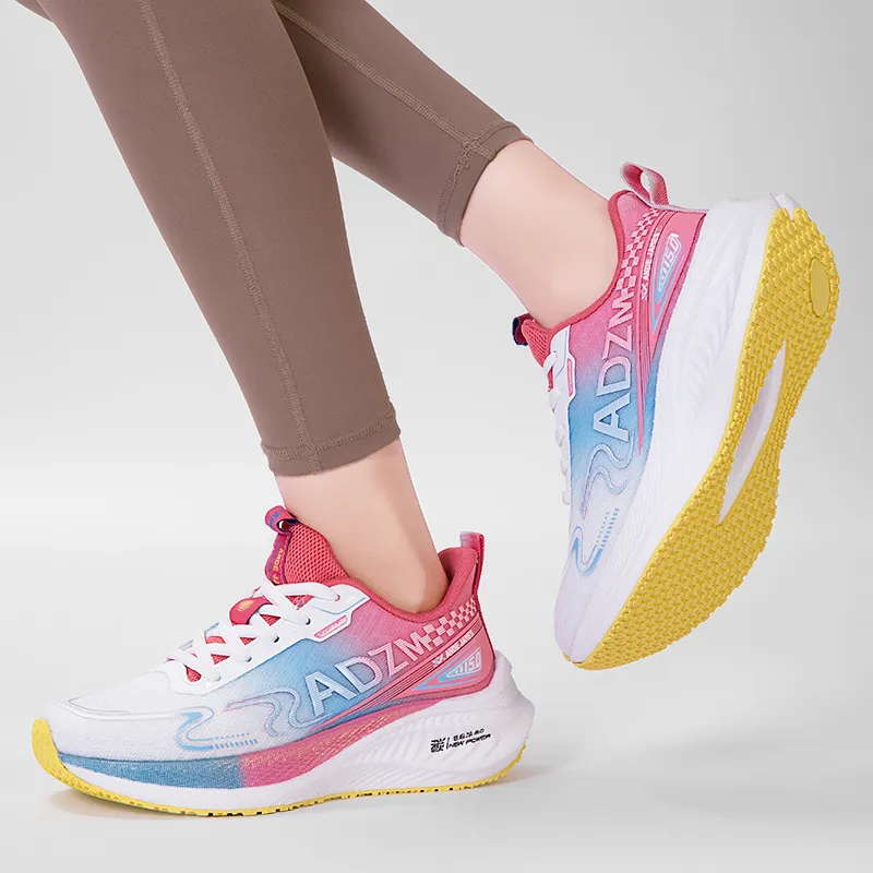 ANDEZHANMUSI Running Shoes Women's Low Top Bright Green Purple/Gray Cyan Orange/White Blue Red-10