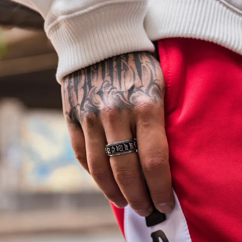 DH7 Titanium Steel Rings Unisex-4