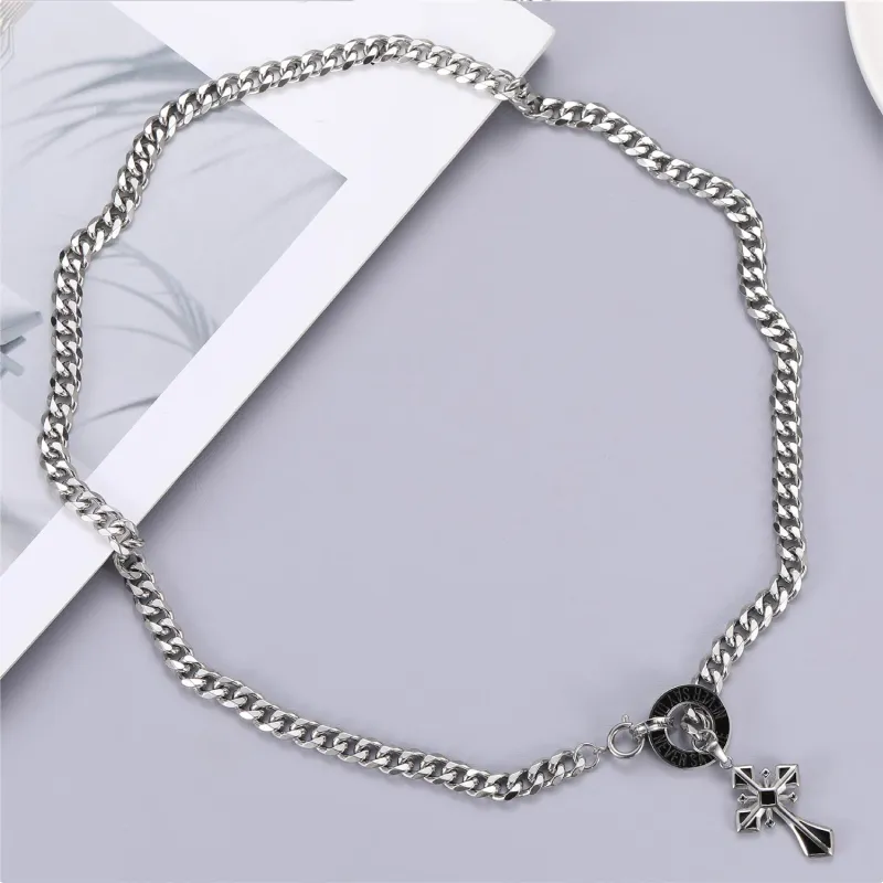 DH7 Titanium Steel Necklaces Unisex-2