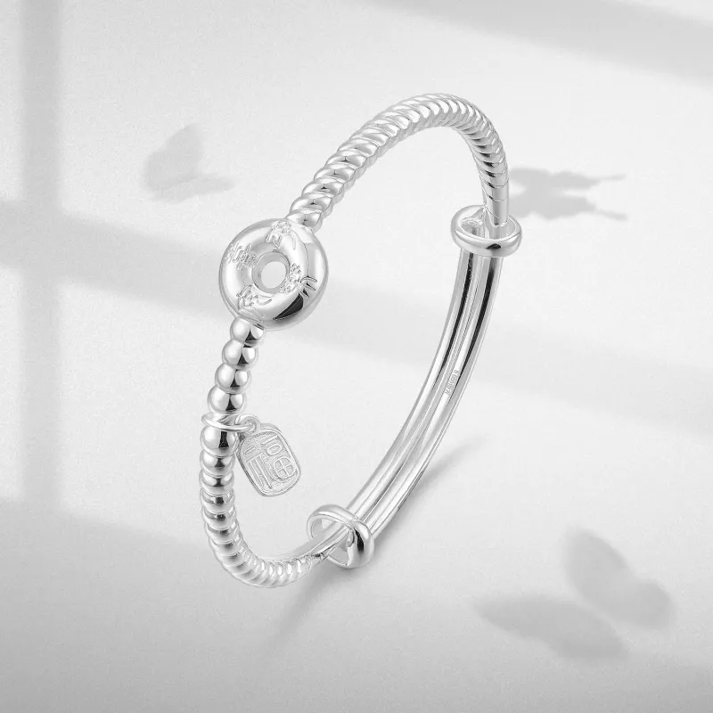 DH7 S999 Fine Silver Sterling Silver Bracelets Women's-2