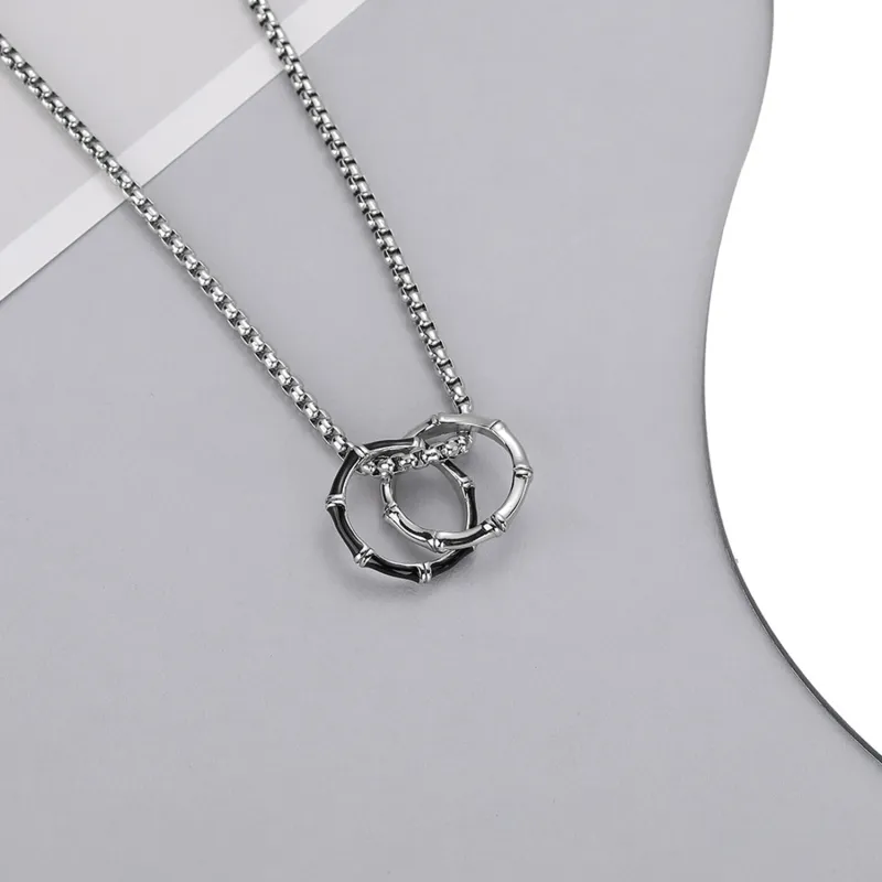 DH7 Titanium Steel Necklaces Unisex-2