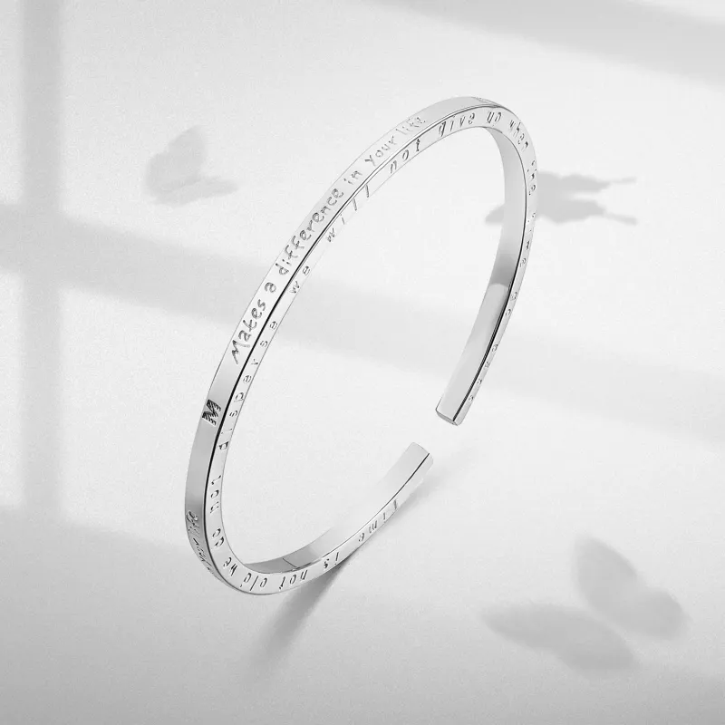 DH7 S 999 Fine Silver Sterling Silver Bracelets Women's-2