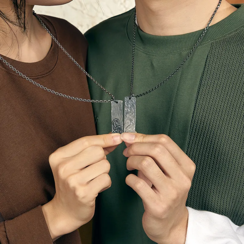 DH7 999 Fine Silver Sterling Silver Necklaces Unisex-7