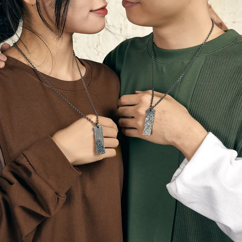 DH7 999 Fine Silver Sterling Silver Necklaces Unisex-8