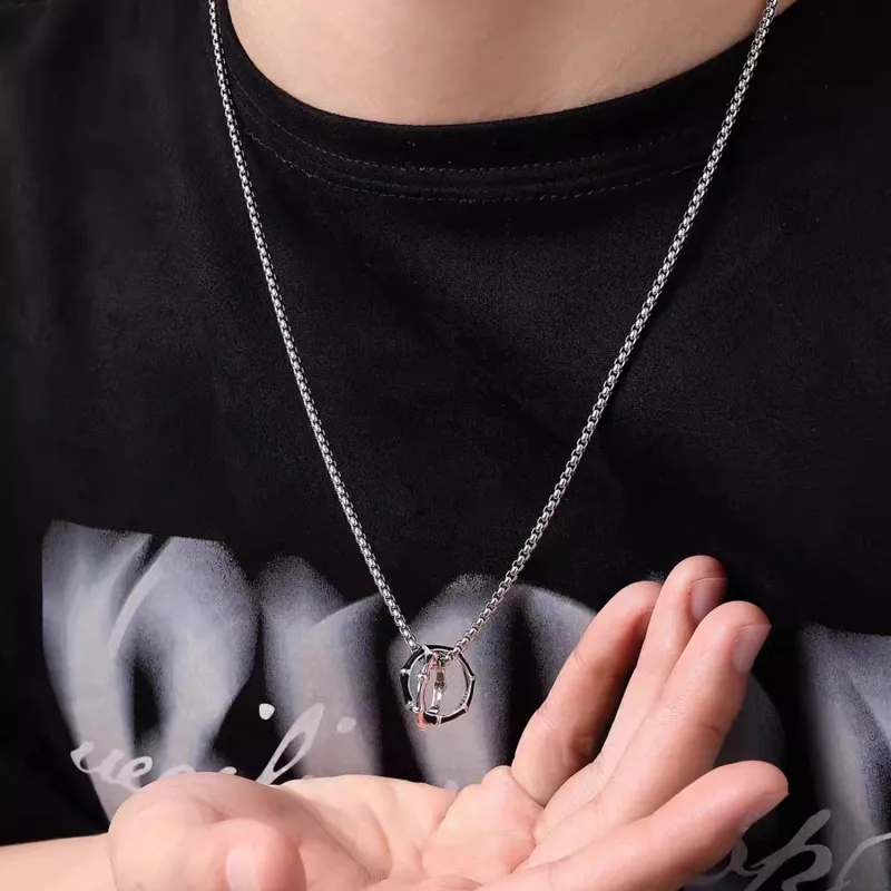 DH7 Titanium Steel Necklaces Unisex-3