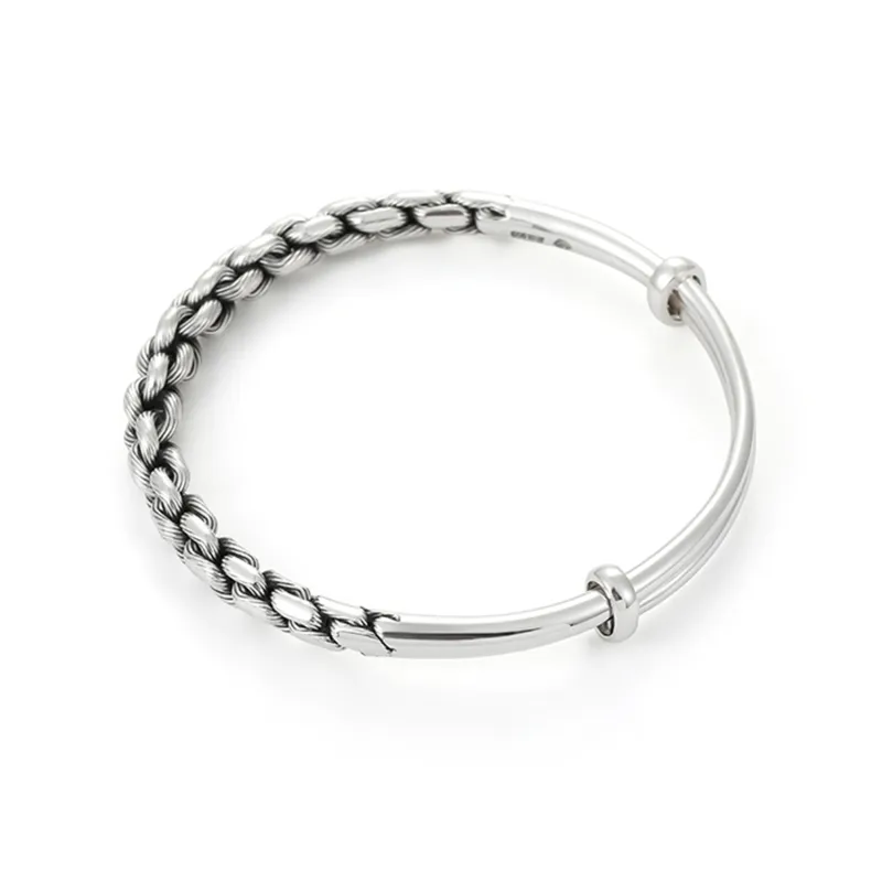 DH7 S999 Fine Silver Sterling Silver Bracelets Unisex-1