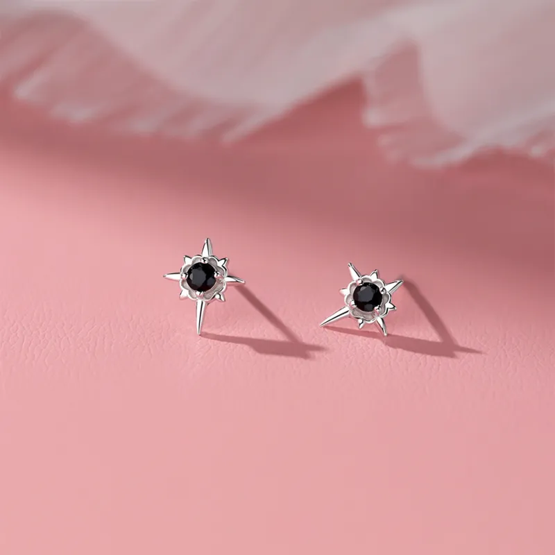 DH7 999 Fine Silver Stud Earrings Unisex-1