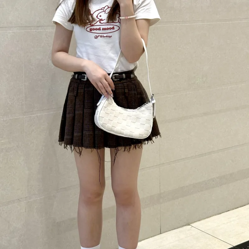 CORALDAISY Synthetic Leather Shoulder Bag Women's White-4