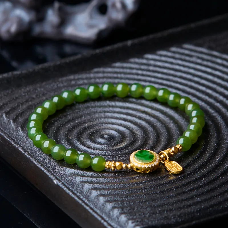 Honglangji Hetian Jade Bracelets Women's Jasper-5