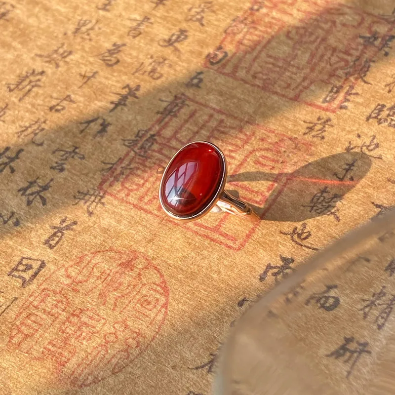 Honglangji Fine Jade Rings Women's-4