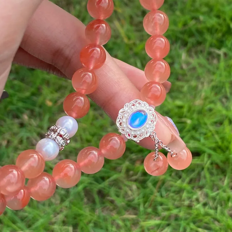 Honglangji Southern Red Agate Necklaces Women's-2