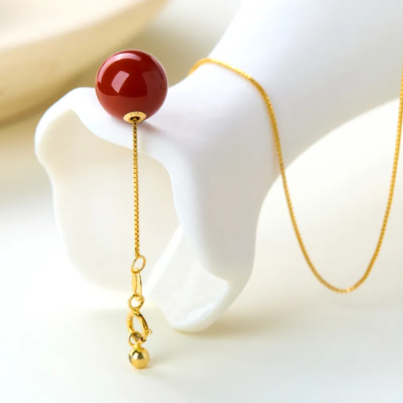 Honglangji Southern Red Agate Necklaces Women's-6