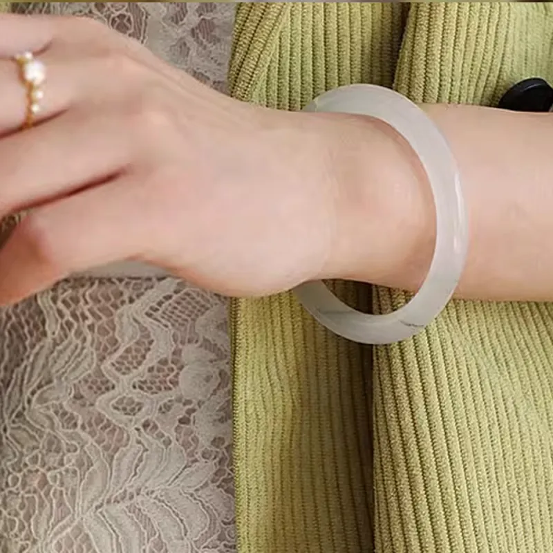 Honglangji Chalcedony Bangles Women's-19
