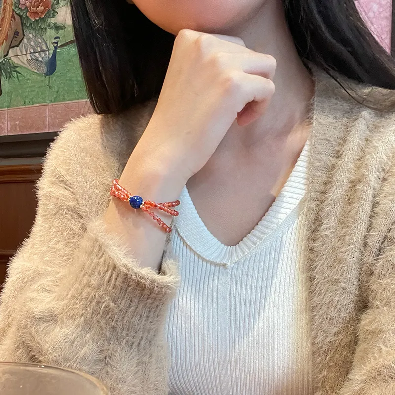 Honglangji Southern Red Agate Bracelets Women's-4
