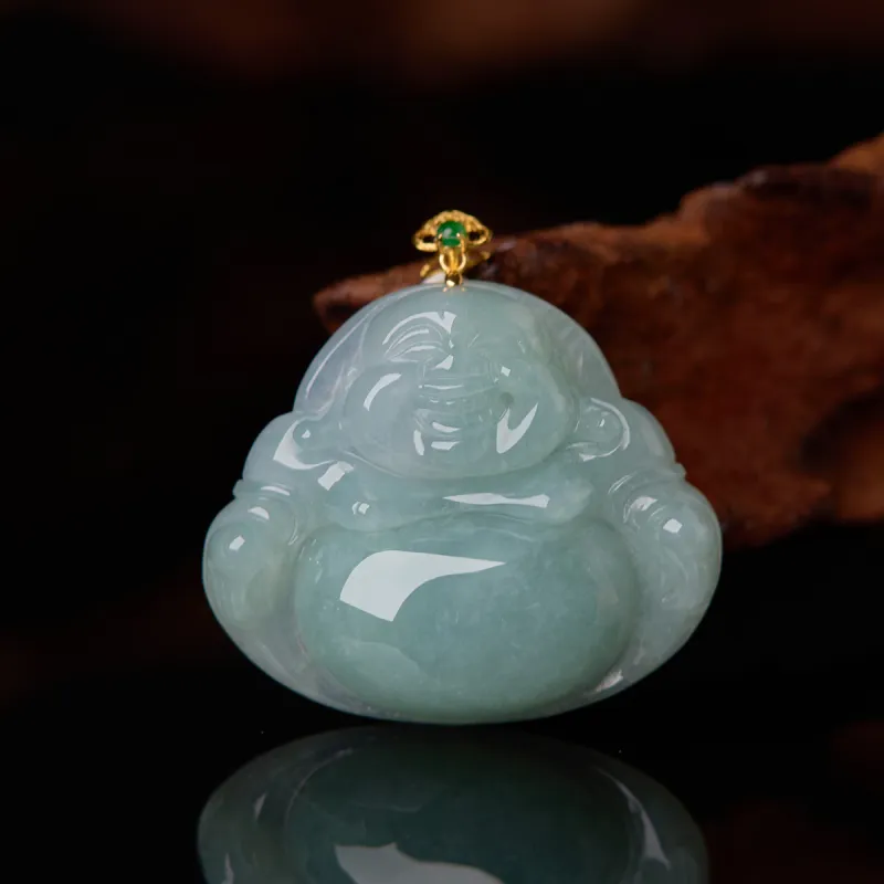Honglangji Ice Glutinous Jadeite Necklaces Women's-4