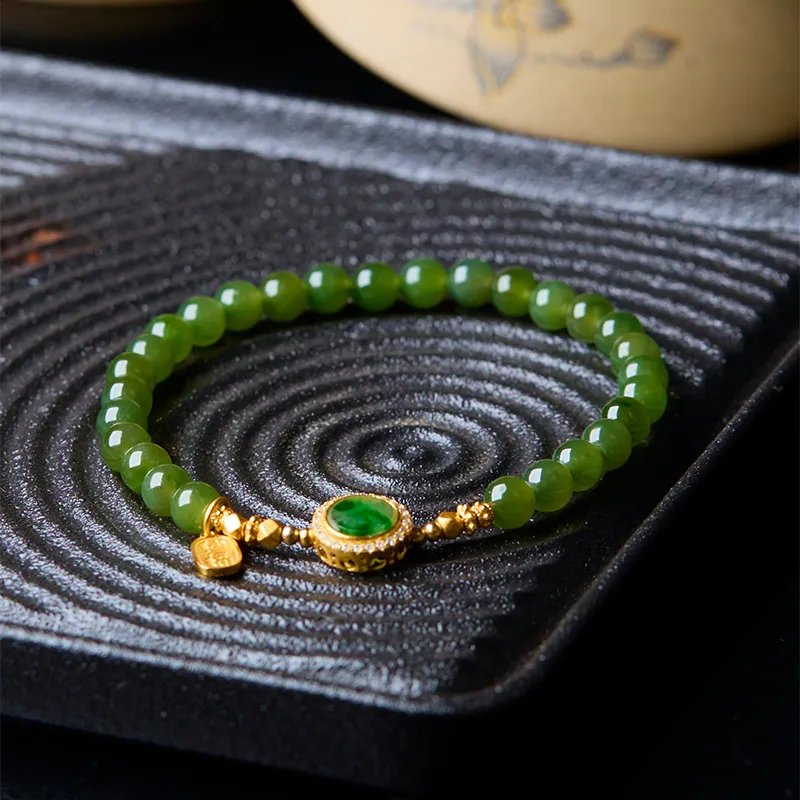 Honglangji Hetian Jade Bracelets Women's Jasper-1