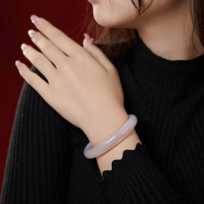 Honglangji Chalcedony Bangles Women's-3