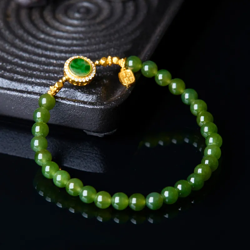Honglangji Hetian Jade Bracelets Women's Jasper-3