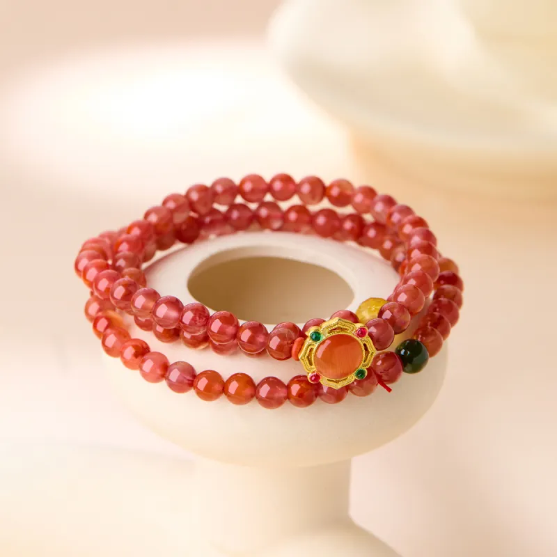 Honglangji Southern Red Agate Necklaces Women's-2