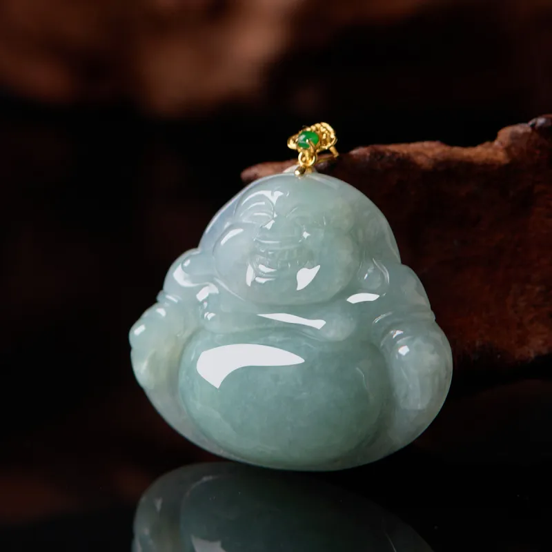 Honglangji Ice Glutinous Jadeite Necklaces Women's-2