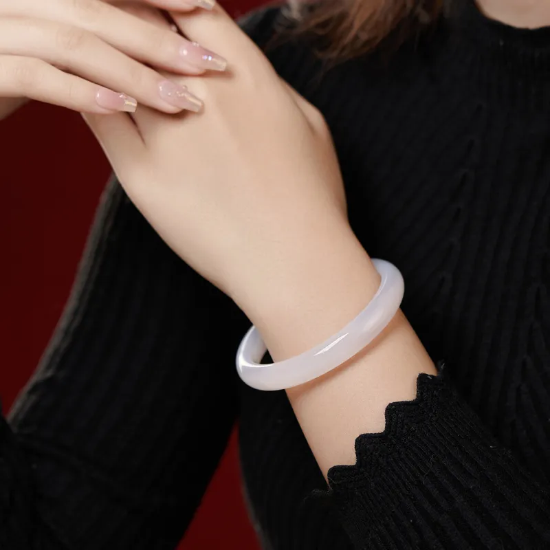 Honglangji Chalcedony Bangles Women's-5