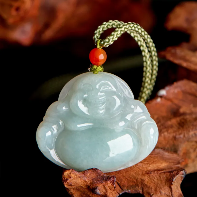 Honglangji Glutinous Jade Jadeite Necklaces Women's-4