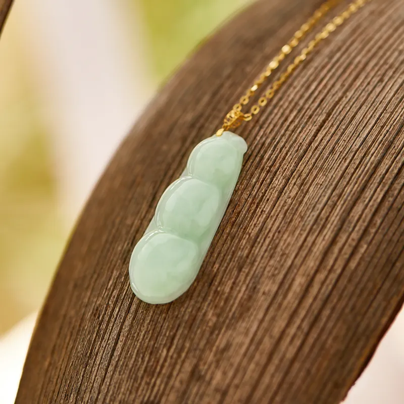 Honglangji Ice Glutinous Jadeite Necklace Women's-2