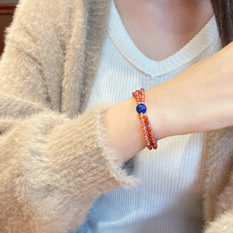 Honglangji Southern Red Agate Bracelets Women's-2