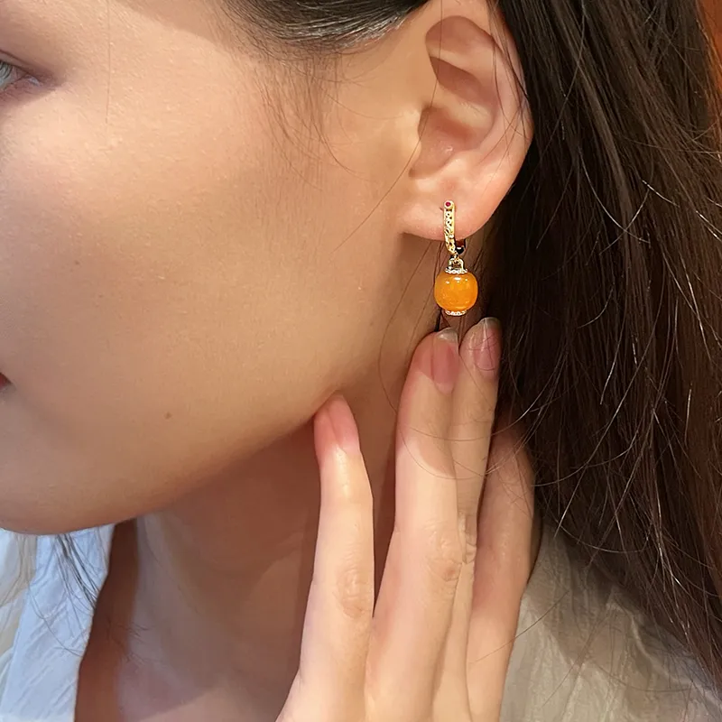 Honglangji Beeswax Earrings Women's-3