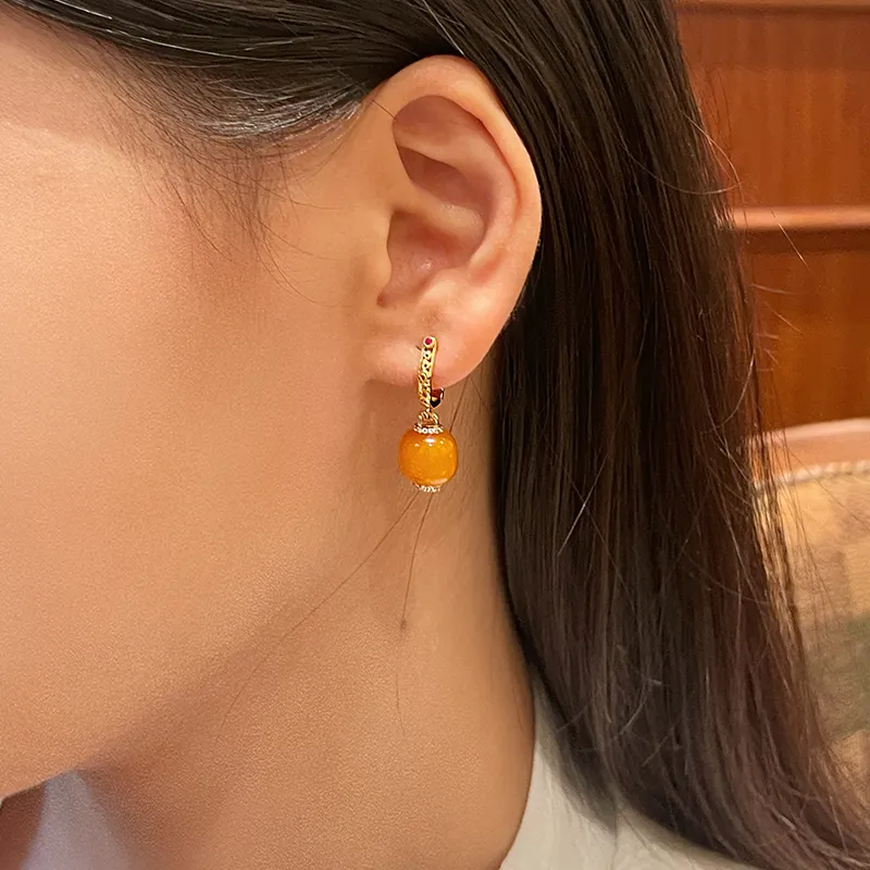 Honglangji Beeswax Earrings Women's-4