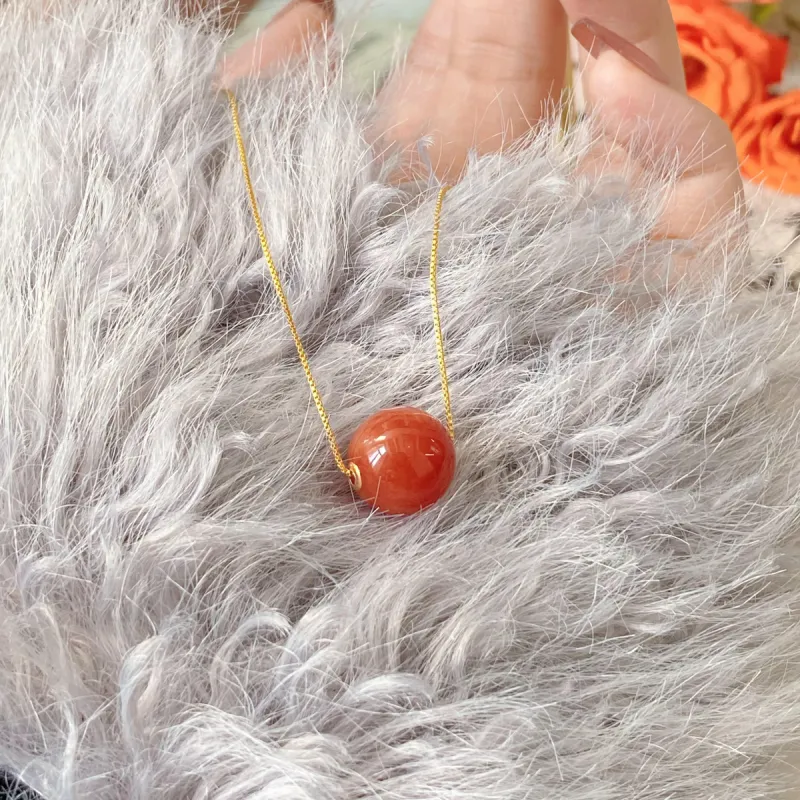 Honglangji Southern Red Agate Necklaces Women's-8