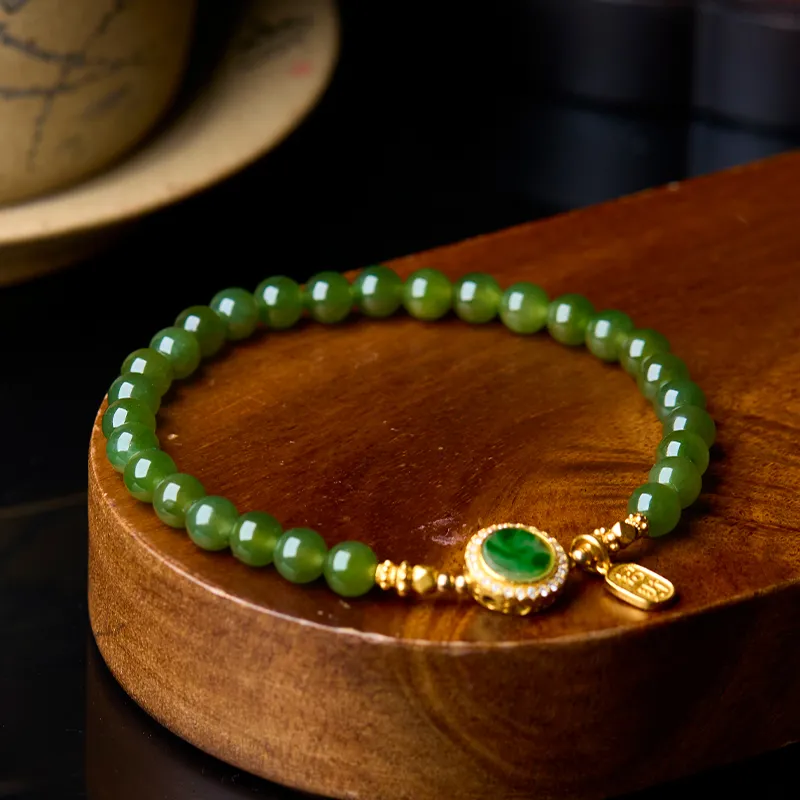 Honglangji Hetian Jade Bracelets Women's Jasper-4