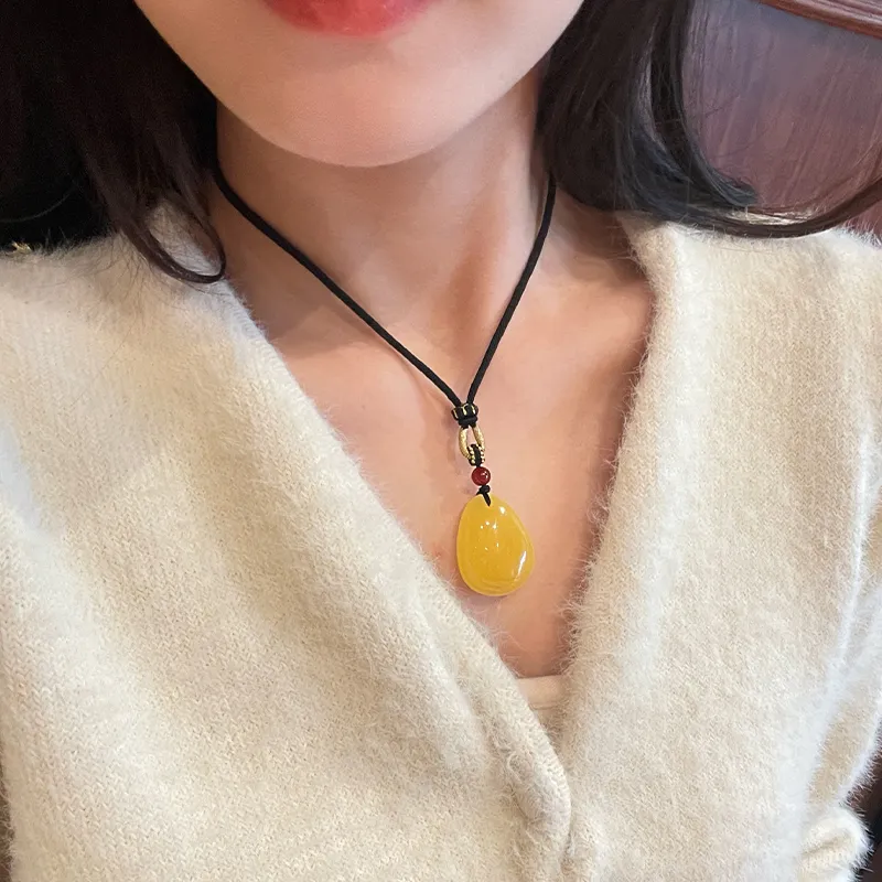Honglangji Beeswax Necklaces Women's-2