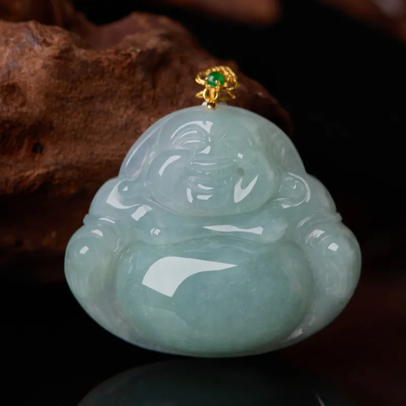 Honglangji Ice Glutinous Jadeite Necklaces Women's-3