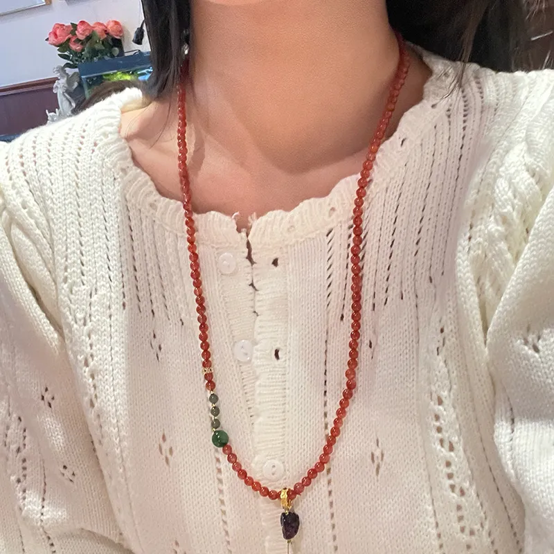 Honglangji Southern Red Agate Bracelets Women's-3