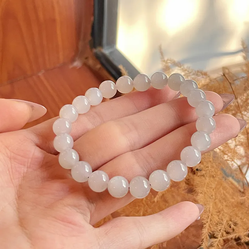 Honglangji Hetian Jade Bracelets Smoky Purple Women's-5