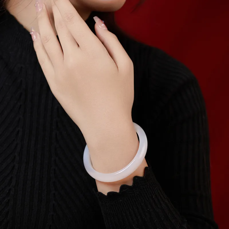Honglangji Chalcedony Bangles Women's-4