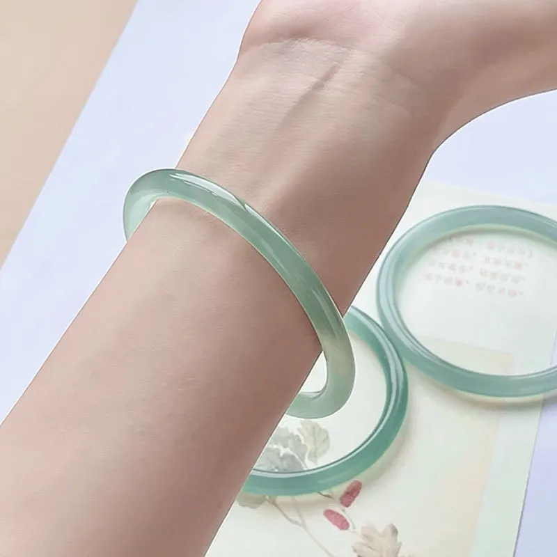 Honglangji Chalcedony Bangles Women's-14