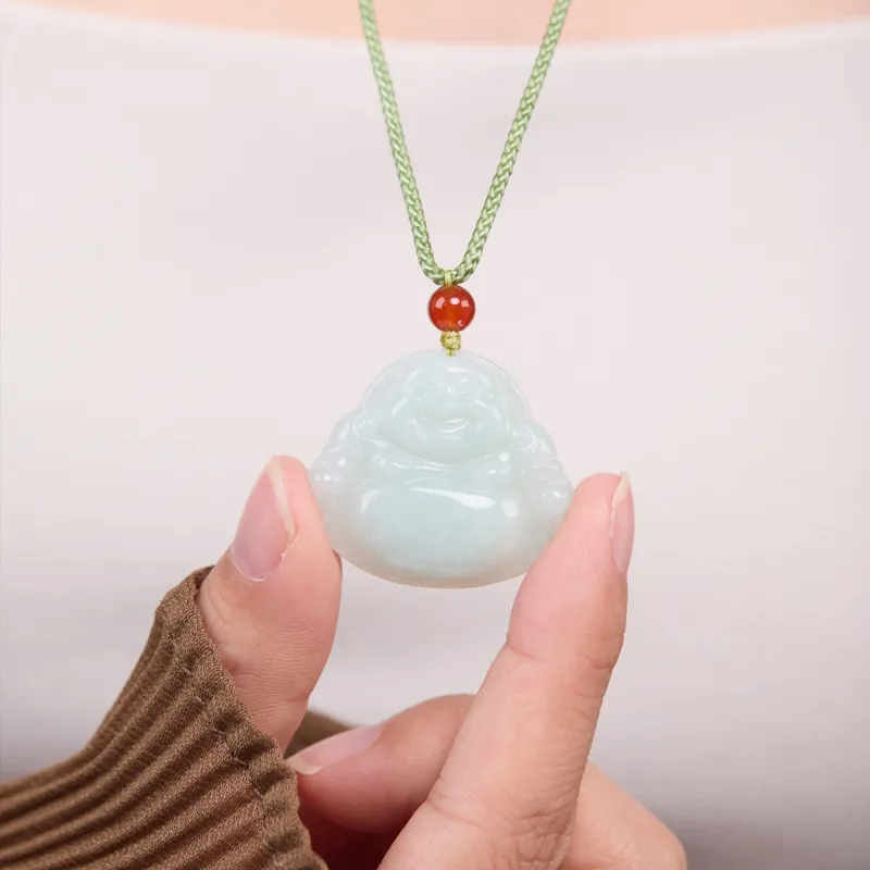 Honglangji Glutinous Jade Jadeite Necklaces Women's-7