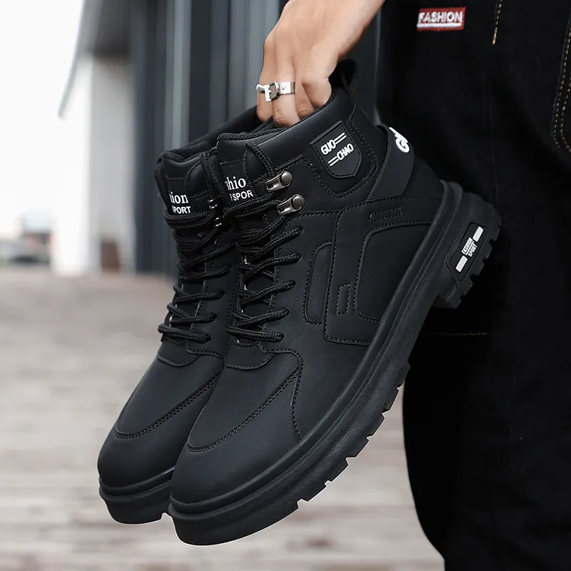 TFKY Ankle Boots Unisex Black/Beige-19