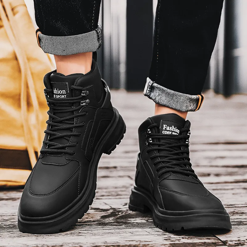 TFKY Ankle Boots Unisex Black/Beige-25