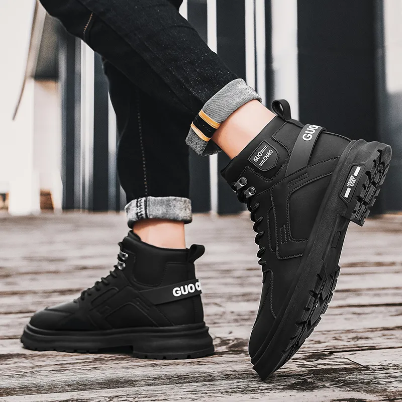 TFKY Ankle Boots Unisex Black/Beige-23