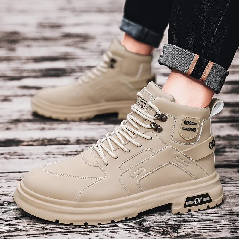 TFKY Ankle Boots Unisex Black/Beige-9
