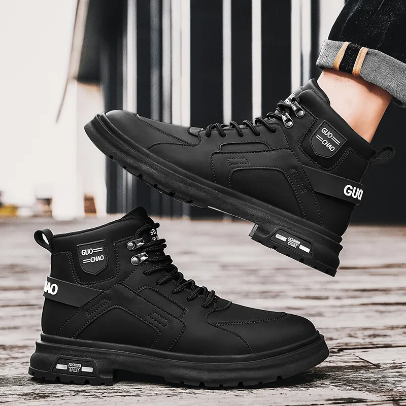 TFKY Ankle Boots Unisex Black/Beige-20