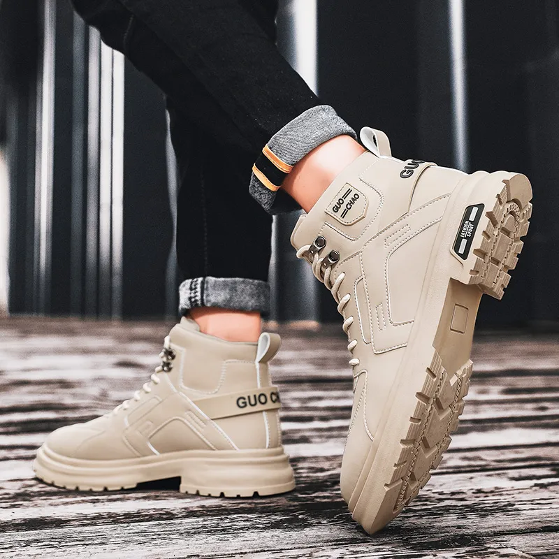 TFKY Ankle Boots Unisex Black/Beige-10