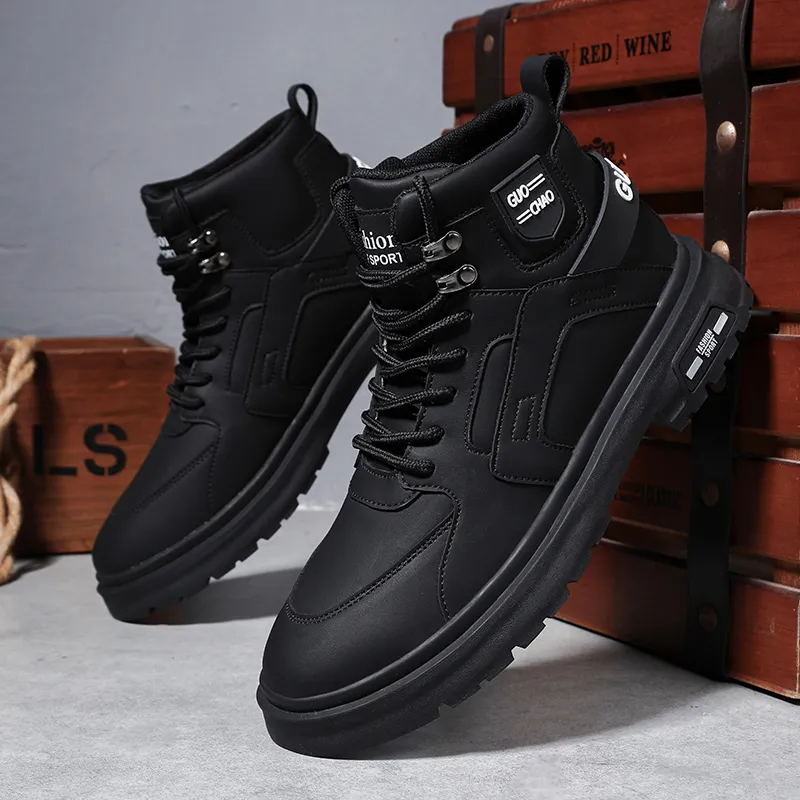 TFKY Ankle Boots Unisex Black/Beige-18
