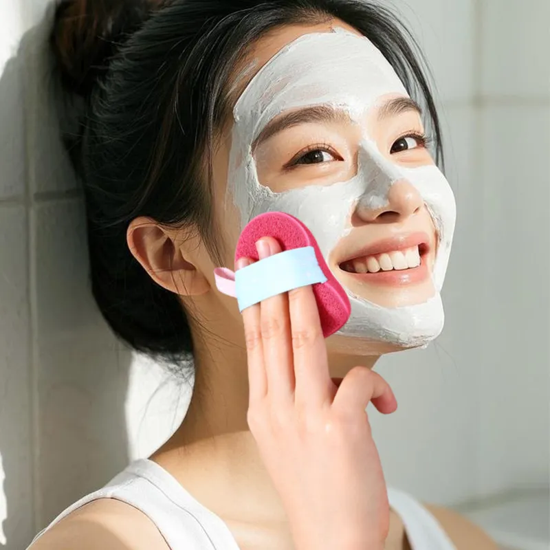 Yaozhi Thickened Sponge Face Cleansing Pad Face Scrub Tool For Removing Clay Mask And Cleansing With Konjac-3