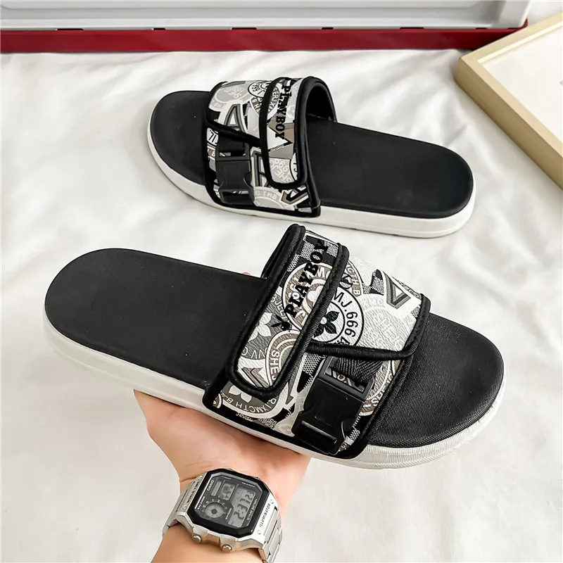 Playboy Slip Resistant, Odor Resistant, Abrasion Resistant, Quick Dry, Antibacterial Cushioning Slide Slippers Women's-1