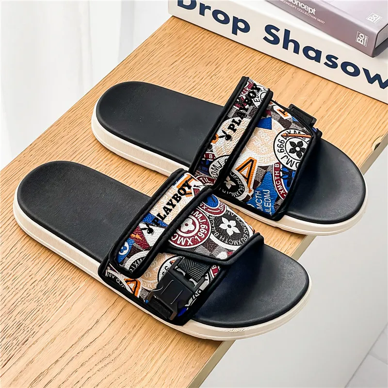 Playboy Slip Resistant, Odor Resistant, Abrasion Resistant, Quick Dry, Antibacterial Cushioning Slide Slippers Women's-9
