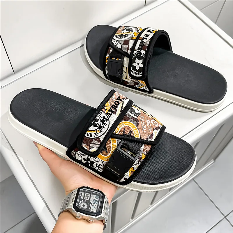 Playboy Slip Resistant, Odor Resistant, Abrasion Resistant, Quick Dry, Antibacterial Cushioning Slide Slippers Women's-8